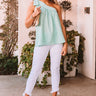 Flirty At Heart Shift Top In Mint Image - 1
