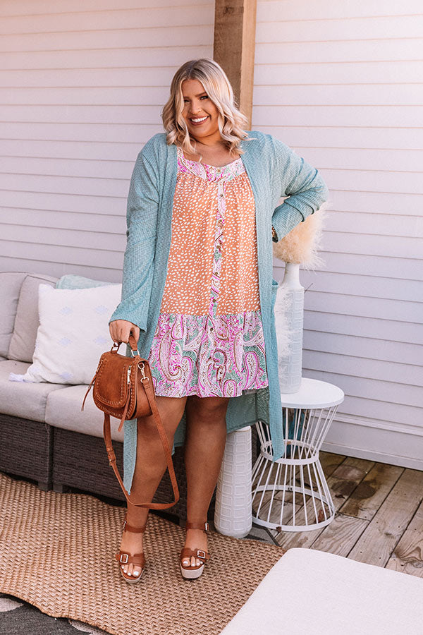 Twirl Power Shift Dress In Light Camel Curves Image - 1