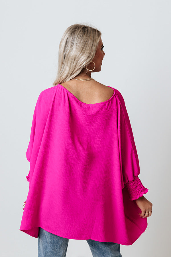 Simply Spectacular Shift Top in Fuchsia Image - 5
