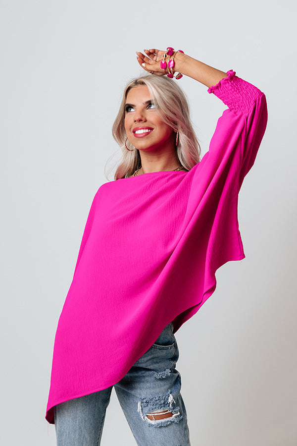 Simply Spectacular Shift Top in Fuchsia Image - 3