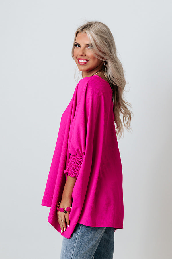 Simply Spectacular Shift Top in Fuchsia Image - 4