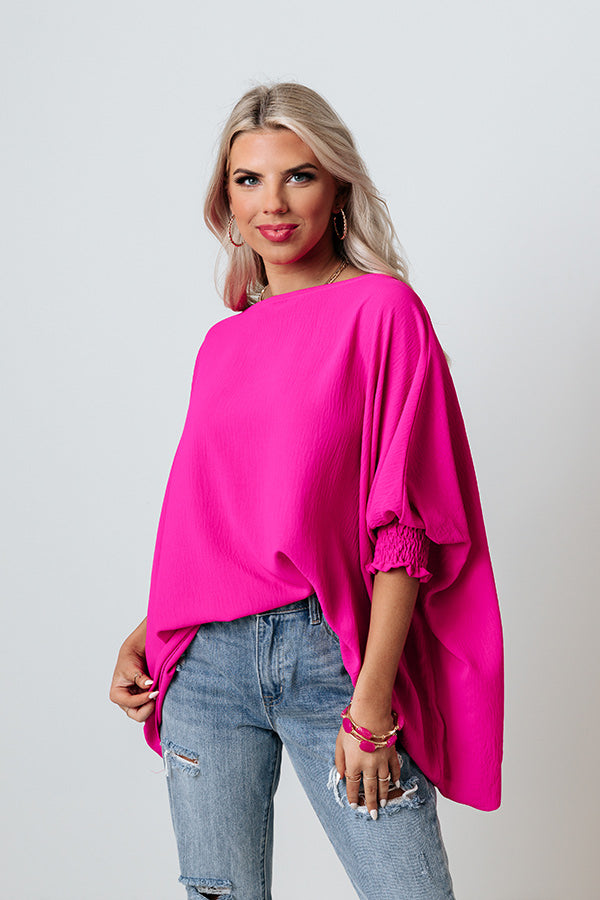 Simply Spectacular Shift Top in Fuchsia Image - 1