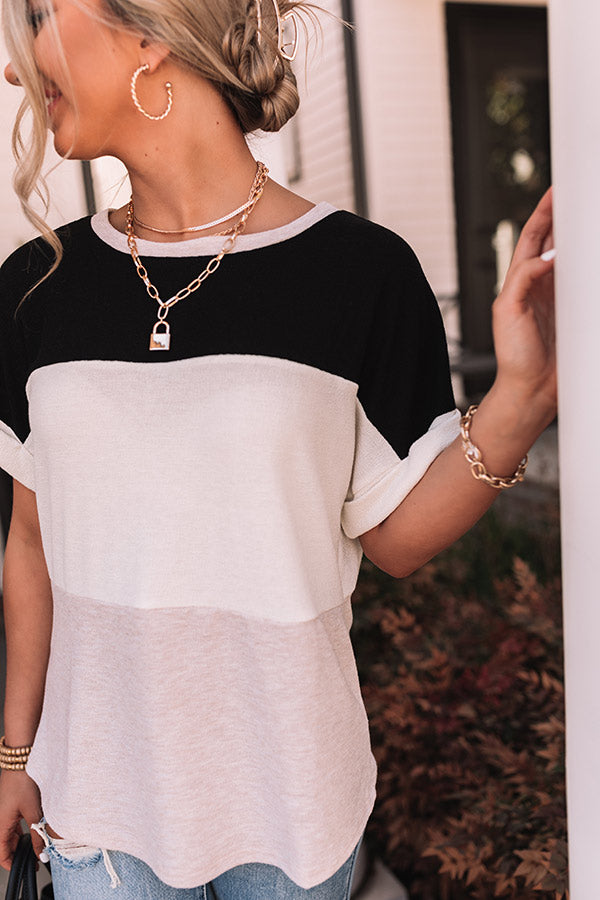 Feeling Clever Colorblock Tee Image - 1