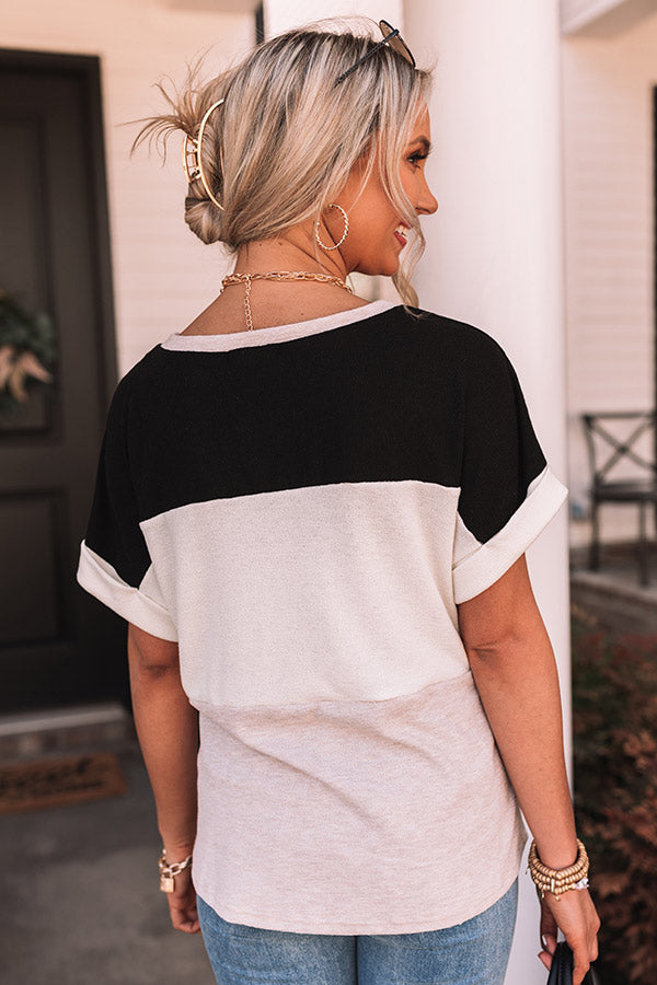 Feeling Clever Colorblock Tee Image - 1