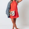Set For Sun T-Shirt Dress In Scarlet Image - 1