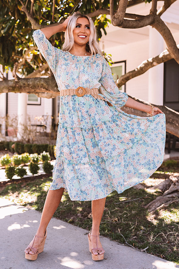 Magnolia Lane Midi Dress In Pear Image - 2