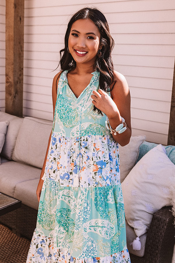 Spring Session Tiered Midi In Ocean Wave Image - 3