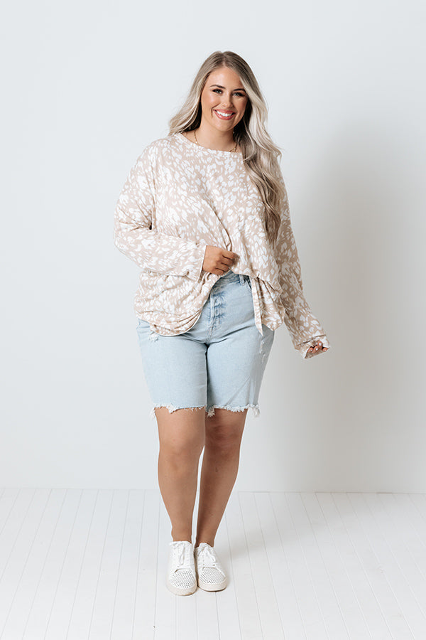 Cute Mood Shift Top In Iced Latte Curves Image - 2