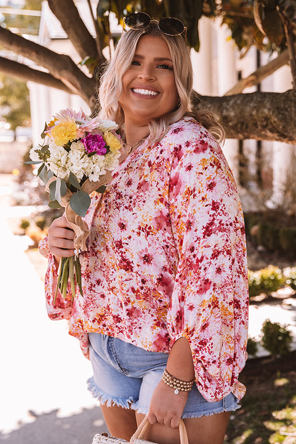 Anything For Florals Shift Top Curves Image - 4