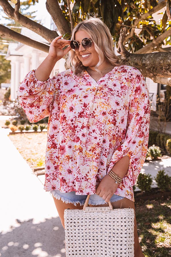 Anything For Florals Shift Top Curves Image - 5