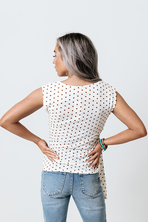 Haute In The Hills Tie Top In Ivory Image - 5