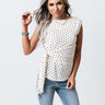 Haute In The Hills Tie Top In Ivory Image - 1
