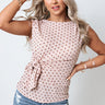 Haute In The Hills Tie Top In Blush Image - 1