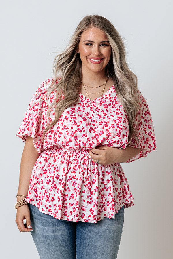 Dazzle Divine Polka Dot Top Curves Image - 1