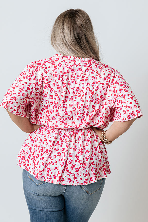 Dazzle Divine Polka Dot Top Curves Image - 4