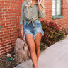Beach Ready Tie Top In Army Green Image - 1