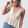 Sunshine All Over Lace Top In Iced Latte Image - 1