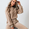 Dreamy Dear Terry Cloth Sweatshirt In Mocha Image - 1