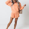 Dreamy Dear Terry Cloth Sweatshirt In Orange Image - 1