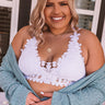 Beyond Sweet Crochet Bralette In White Curves Image - 1