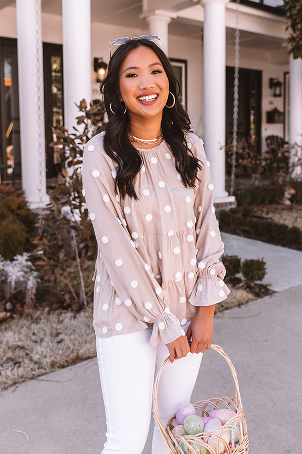 Gift Of Gorgeous Shift Top In Warm Taupe Image - 5