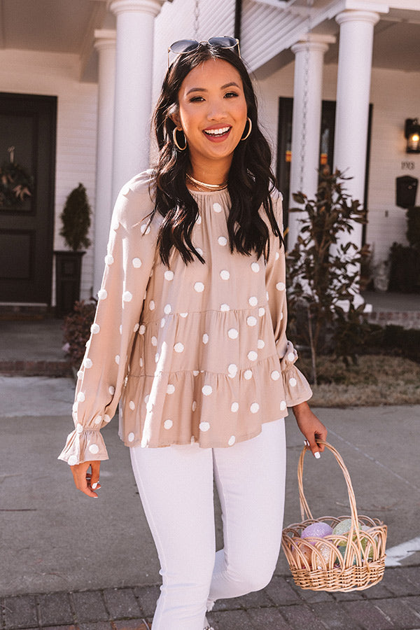 Gift Of Gorgeous Shift Top In Warm Taupe Image - 2