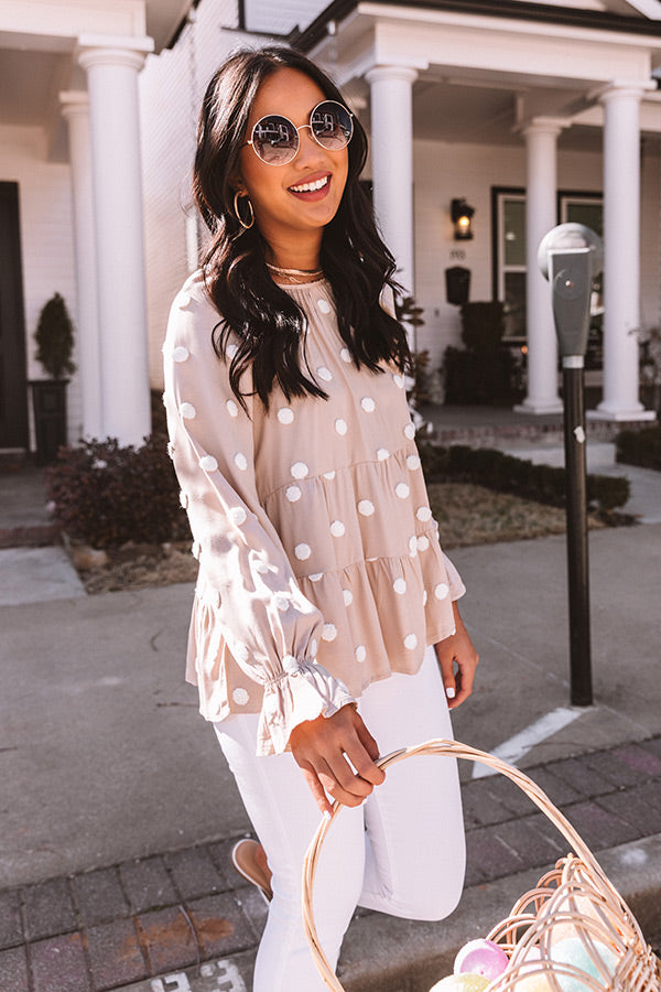 Gift Of Gorgeous Shift Top In Warm Taupe Image - 1