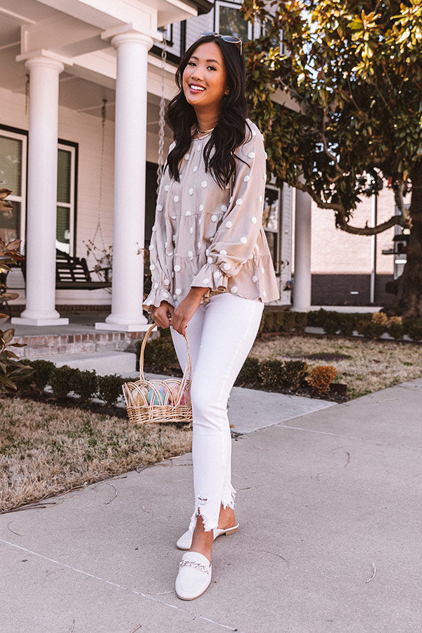 Gift Of Gorgeous Shift Top In Warm Taupe Image - 3