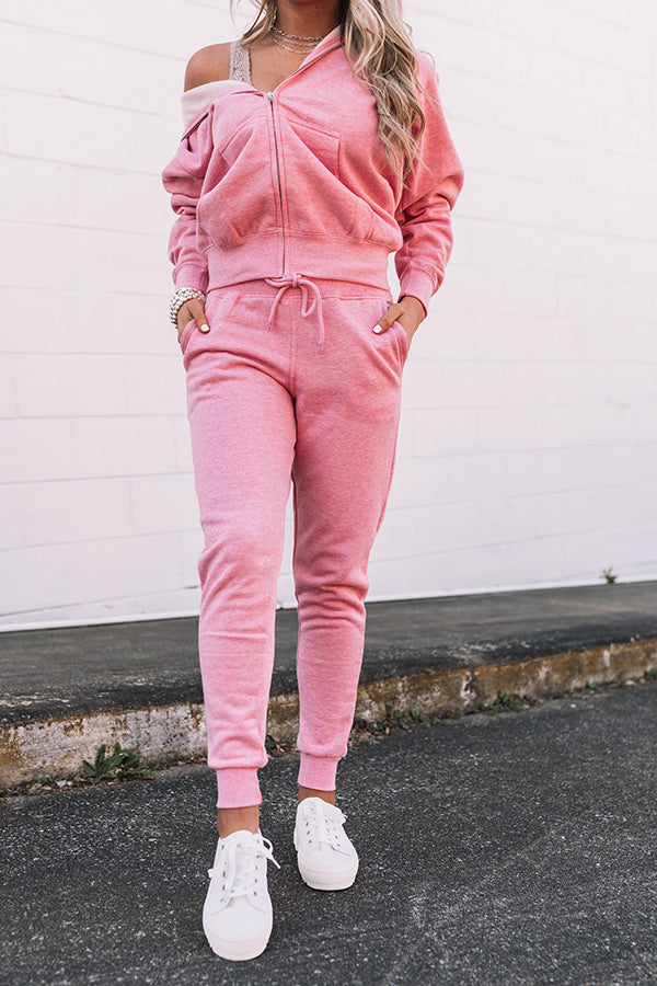 Count On You Joggers In Pink Image - 1