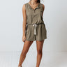 Desert Heat Romper In Sage Image - 1