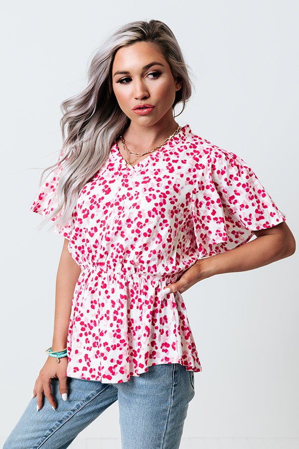 Dazzle Divine Polka Dot Top Image - 4
