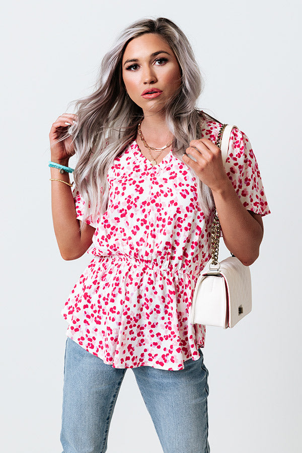 Dazzle Divine Polka Dot Top Image - 2