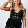 Sunshine All Over Lace Top In Black Image - 1