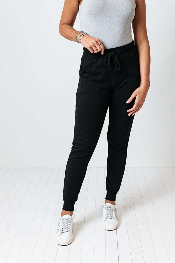 Count On You Joggers In Black