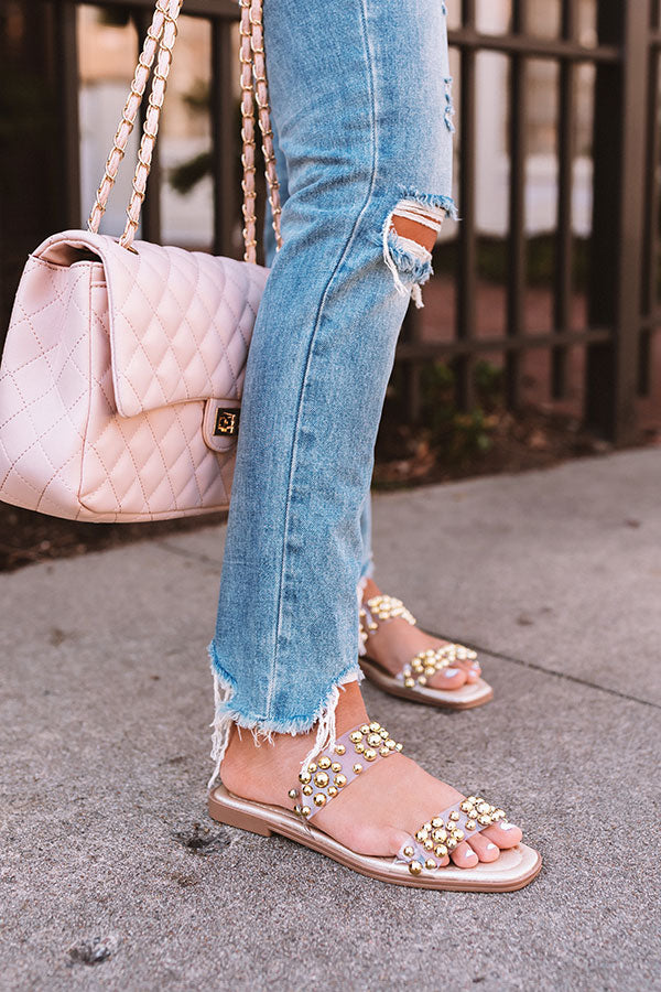 The Shyla Sandal In Gold Image - 1