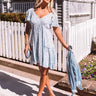 All Of My Love Babydoll Dress In Sky Blue Image - 1