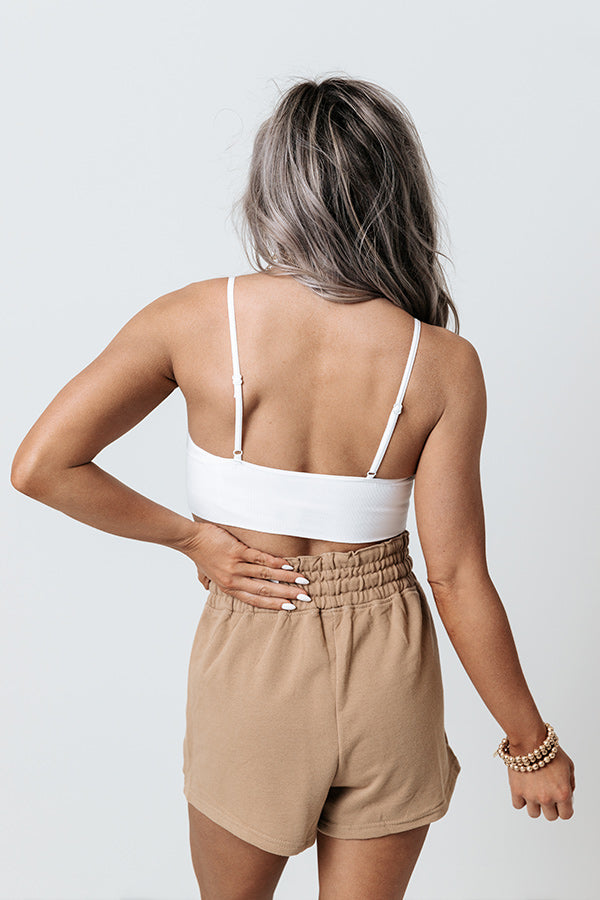 Cute Calling Long Line Bralette In White Image - 5