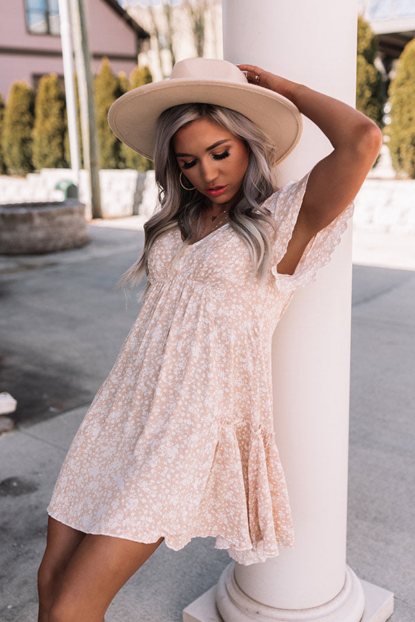 All Of My Love Babydoll Dress In Champagne • Impressions Online Boutique