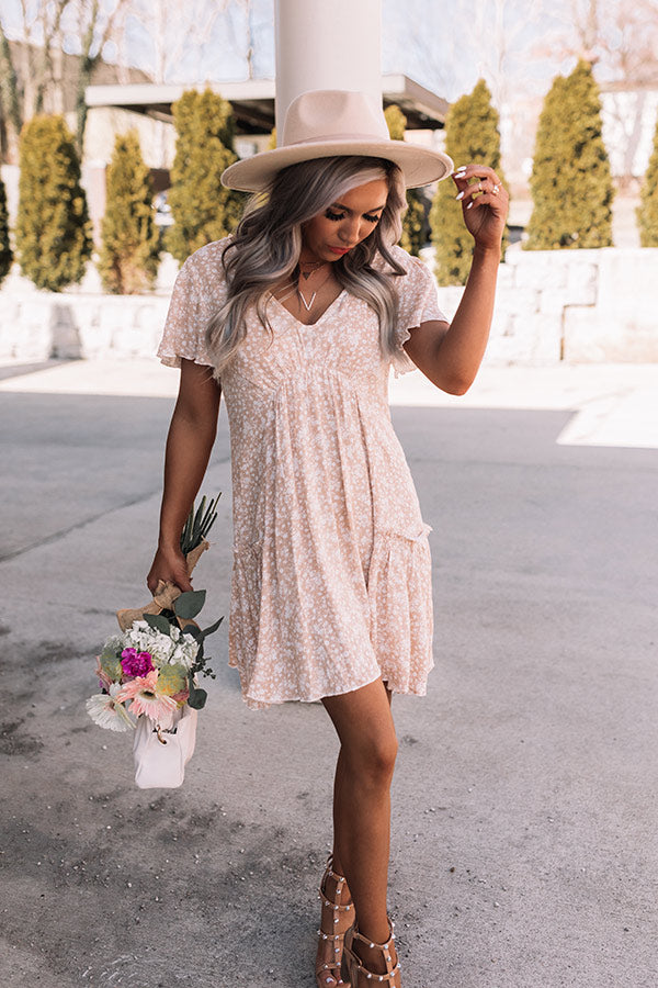 All Of My Love Babydoll Dress In Champagne • Impressions Online Boutique