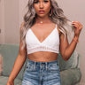 Next Big Thing Lace Bralette In White Image - 1