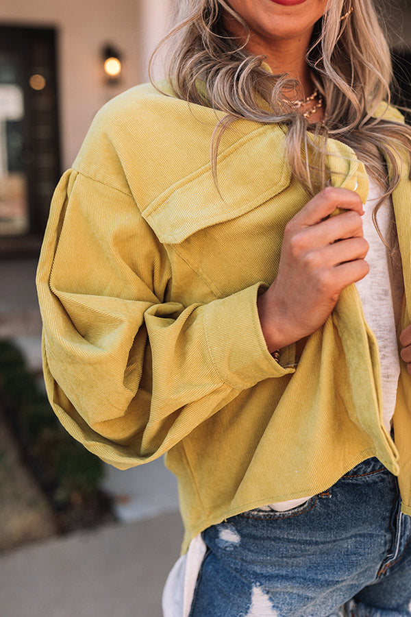 Creative Idea Corduroy Top in Mustard Image - 4