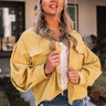 Creative Idea Corduroy Top in Mustard Image - 1