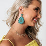 Up In Lights Beaded Earrings In Turquoise Image - 1
