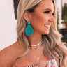 Modern Treasure Beaded Earrings In Turquoise Image - 1