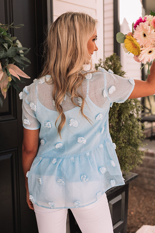 Love Bandit Shift Top In Sky Blue Image - 5