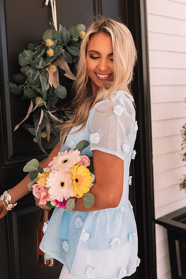 Love Bandit Shift Top In Sky Blue Image - 2