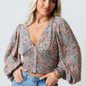 Burst Of Joy Floral Smocked Top Image - 1