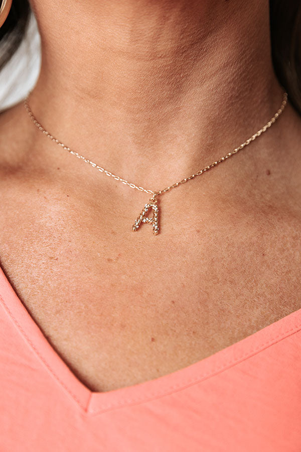 Standing Under The Stars Initial Necklace Image - 3