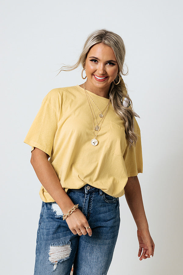 Popular Opinion Shift Tee In Primrose Yellow Image - 1