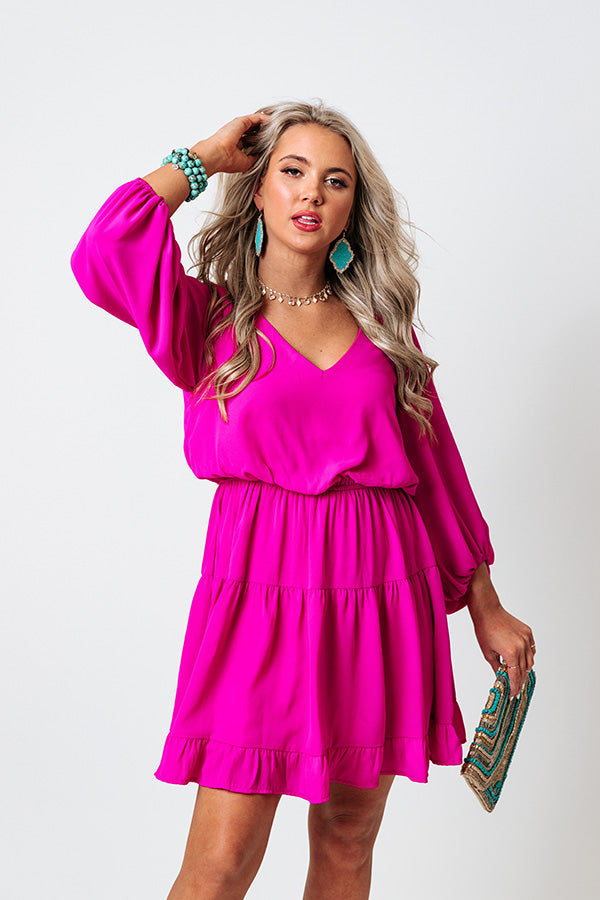 Charming Intuition Dress In Fuchsia Image - 2